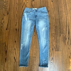 Joe fresh distressed paint splatter boyfriend jeans 6